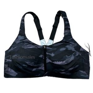 Victoria’s Secret knockout Front Close High Support Sports Bra black multi